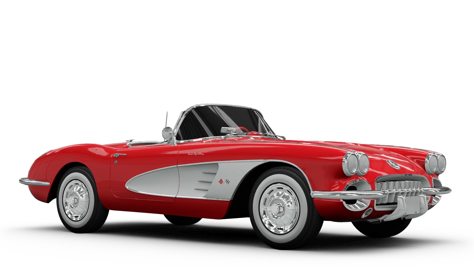 Click to Enlarge-Esc to Close Corvette Generations/C1/C1 1960 Red White 2.jpg